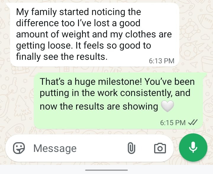 Client Feedback - Family noticed results